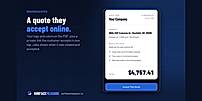 A branded quote they accept online