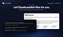 Publish files through Claude and MCP