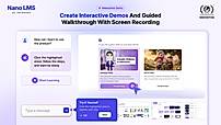 Build guided, click-through product walkthroughs from screen recordings so learners practice inside the software step by step.