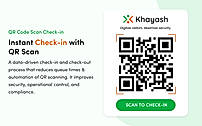 QR code visitor check-in system for fast and contactless entry