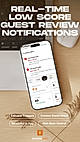 Red Alert Notifications for low score unhappy guest reviews for hotels, restaurants, B&Bs and guesthouses