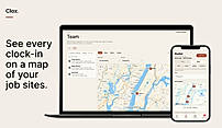 Clox clock in map