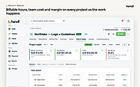 Project margin: billable hours, team cost and margin on every project as the work happens.