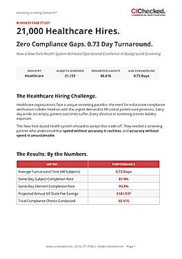 21,000 Healthcare Hires with a 0.47-Day Average Turnaround