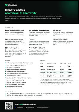 ShieldLabs product overview and pricing