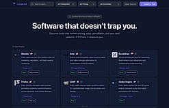 Directory view with filters and listed tools.