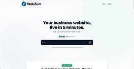 WebZum: Your business website, live in 5 minutes