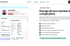 Member database Screens