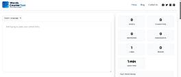 Words Counter Tool