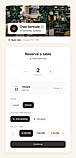 Your branded booking widget. Guests reserve in seconds, no app, no account.