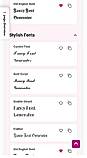 Different fonts