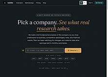 Taufolio homepage — equity research and portfolio monitoring