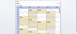 Monthly timeline