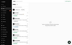 Conversation inbox with full customer and ticket history