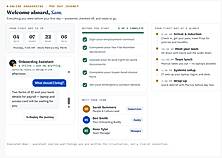 Online onboarding dashboard