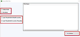 Upload MBOX file or folder