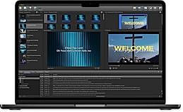 Laptop featuring EasyWorship