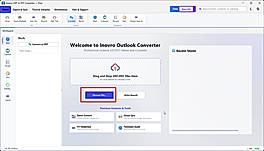 Main interface of the software