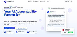 Home Page Screenshot of CoachCall.AI