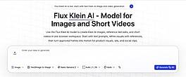Flux Klein AI image and video workspace