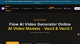 Flow AI Video browser workspace
