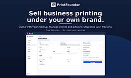 Sell business printing under your own brand