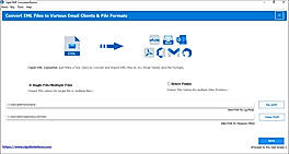 Install and run the Cigati EML Converter Tool.