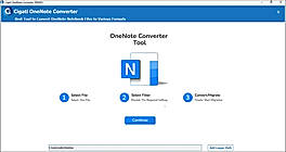 Install and run the Cigati OneNote Converter Tool.