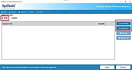 Download and install Access Password Recovery Tool