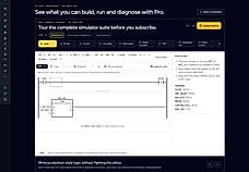 PLC Simulator ladder logic editor