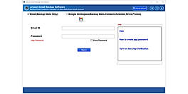 Download, Install and Run Gmail Backup Tool.