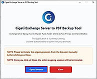 Install and run the Cigati Exchange Server to PST Backup Tool.