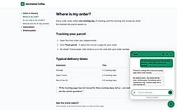 Chat widget on your help center