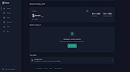 Home dashboard