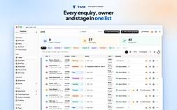 Leads list with owners and stages