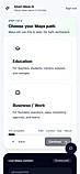 Mobile onboarding interface — demo screenshot