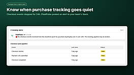 Checkout events stopped alert