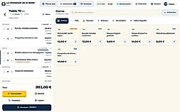 Restaurant order screen — caisse.bzh