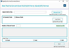 Install and run the Cigati Excel to vCard Converter Tool.