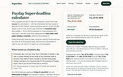 Free deadline checker result (sample payday)