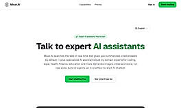 Misar.AI home page