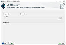 Install and open the SysInfo VHD Repair Tool.