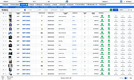 Every channel's orders in one queue, with ship-by dates and the buyer's shipping method.