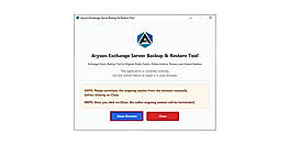 Download and install the Aryson Exchange Server Backup & Restore Tool and click Open Browser.