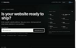 Public launch readiness check interface