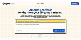 SpriteFuse character and animation prompt interface