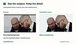 Real video background removal comparison