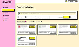Search verified websites by niche and SEO metrics