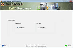 Step 1: Launch SysInfoTools RAID Recovery software on your system. Now select either RAID-HDD or RAID-VHD, and click Next to continue the process.