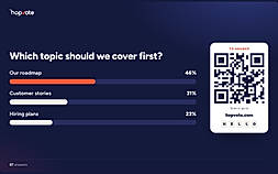 Live poll with QR code